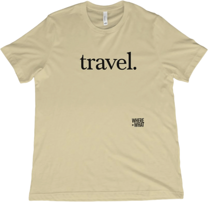 T-Shirt Natural / XS Travel. T-Shirt