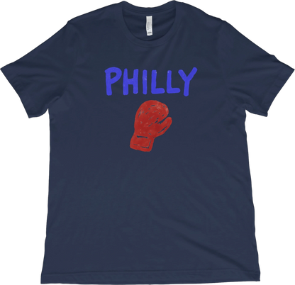 T-Shirt Navy / XS Philly Boxing Glove T-Shirt