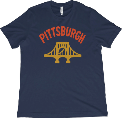 T-Shirt Navy / XS Pittsburgh Steel Bridge T-Shirt