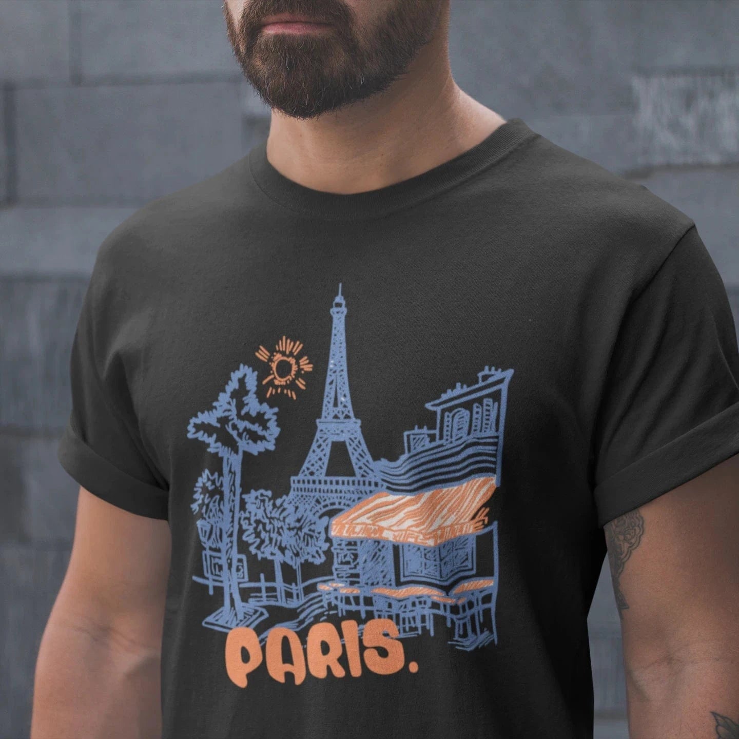 T-Shirt Paris Cafe View T-Shirt