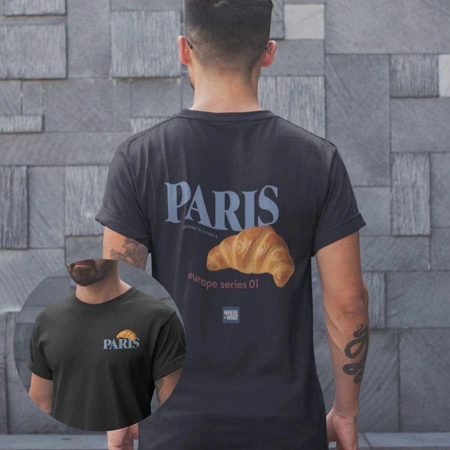 T-Shirt Paris Croissant T-Shirt (Europe Series 01)