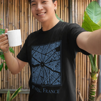 T-Shirt Paris Map T-Shirt