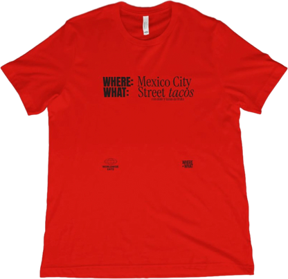 T-Shirt Red / XS Mexico City Street Tacos T-Shirt