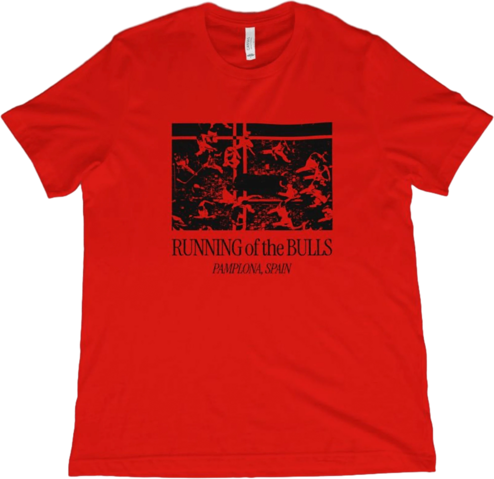 T-Shirt Red / XS Running of the Bulls - Pamplona, Spain T-Shirt