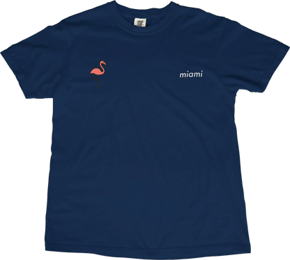 T-Shirt True Navy / S Miami Flamingo T-Shirt