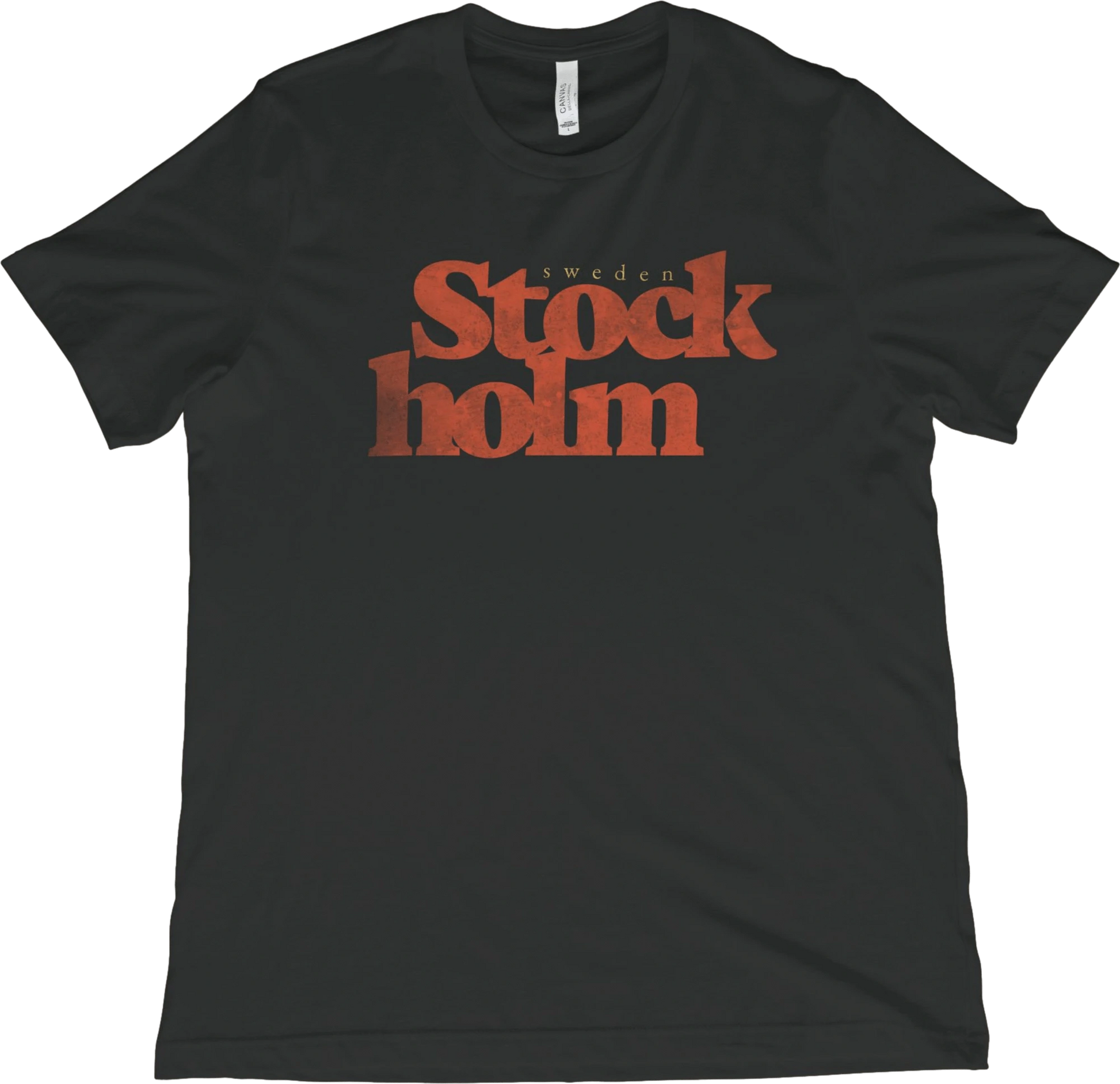 T-Shirt Vintage Black / XS Stockholm Sweden T-Shirt
