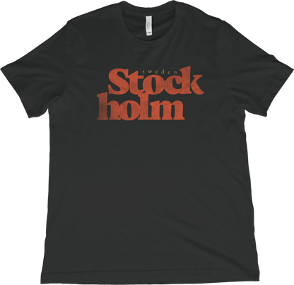 T-Shirt Vintage Black / XS Stockholm Sweden T-Shirt