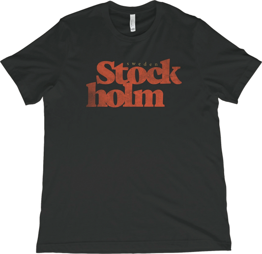 T-Shirt Vintage Black / XS Stockholm Sweden T-Shirt