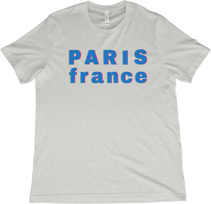 T-Shirt Vintage White / XS Paris France Double Vision T-Shirt