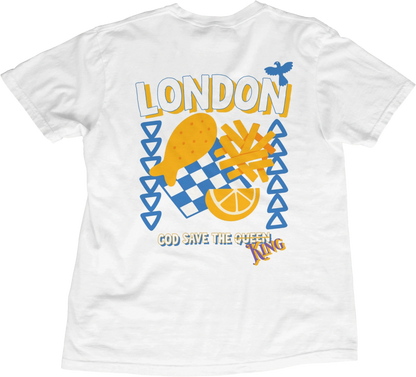 T-Shirt White / S London Fish & Chips T-Shirt