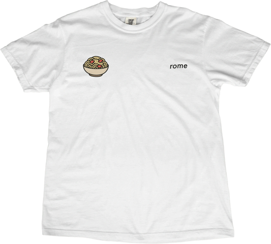 T-Shirt White / S Rome Carbonara T-Shirt