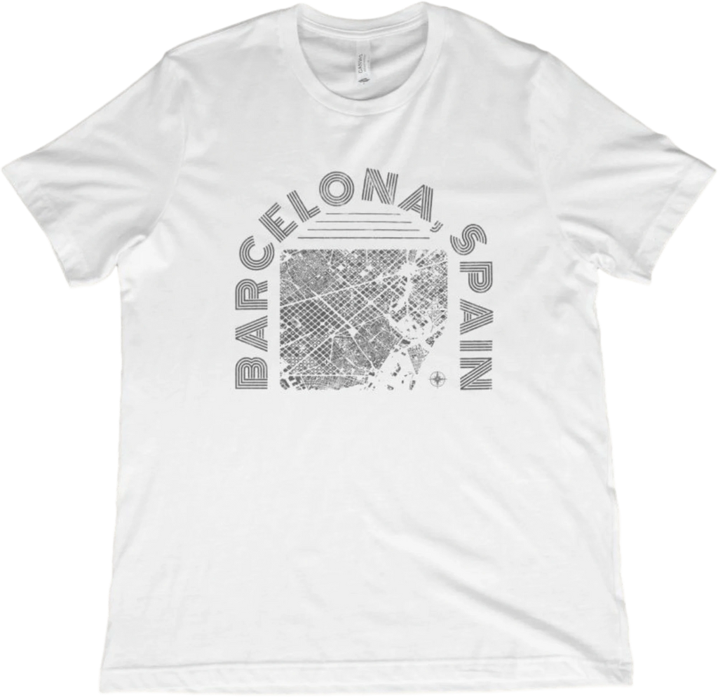 T-Shirt White / XS Barcelona Spain T-Shirt