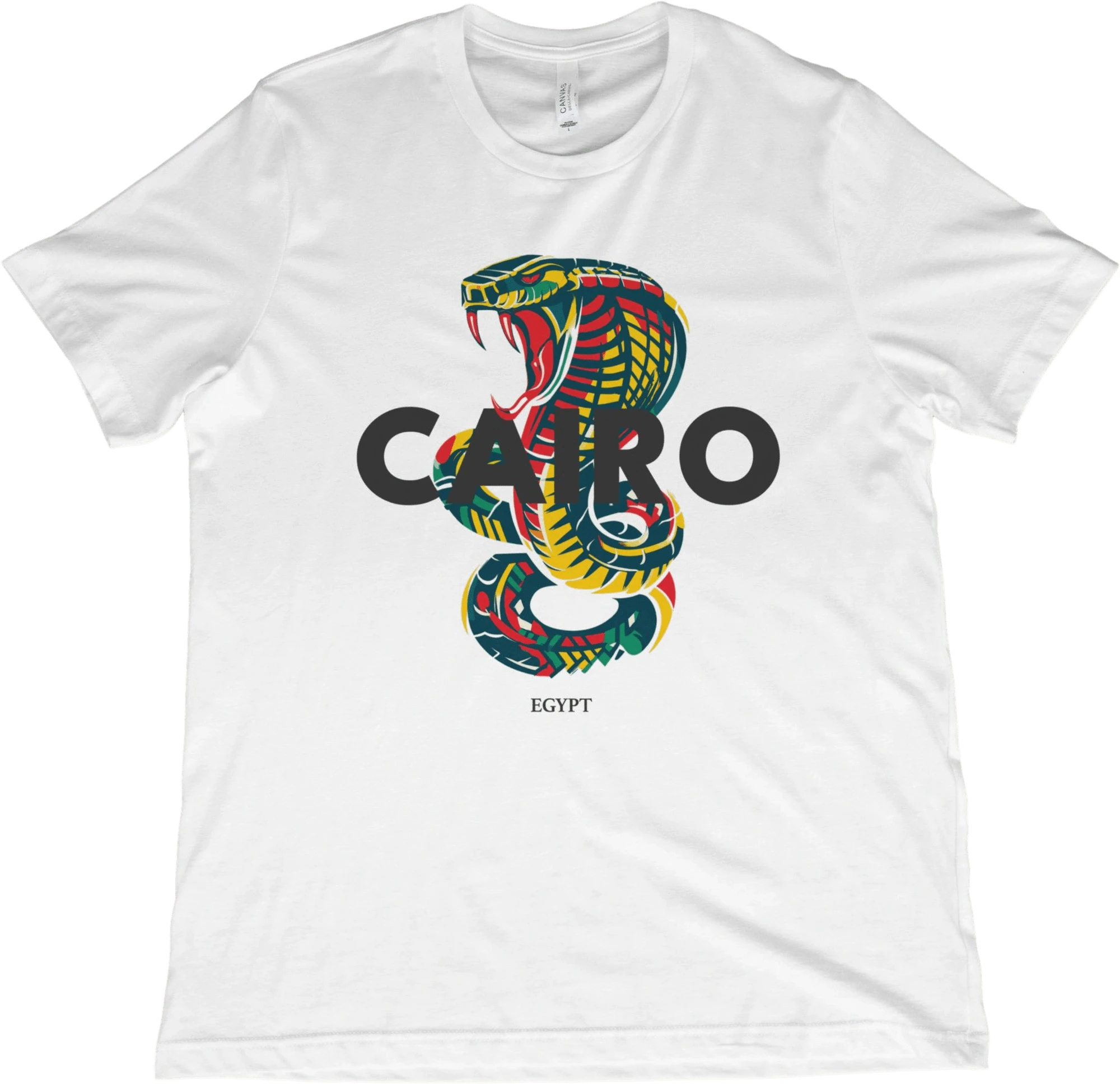 T-Shirt White / XS Cairo Egypt Cobra T-Shirt