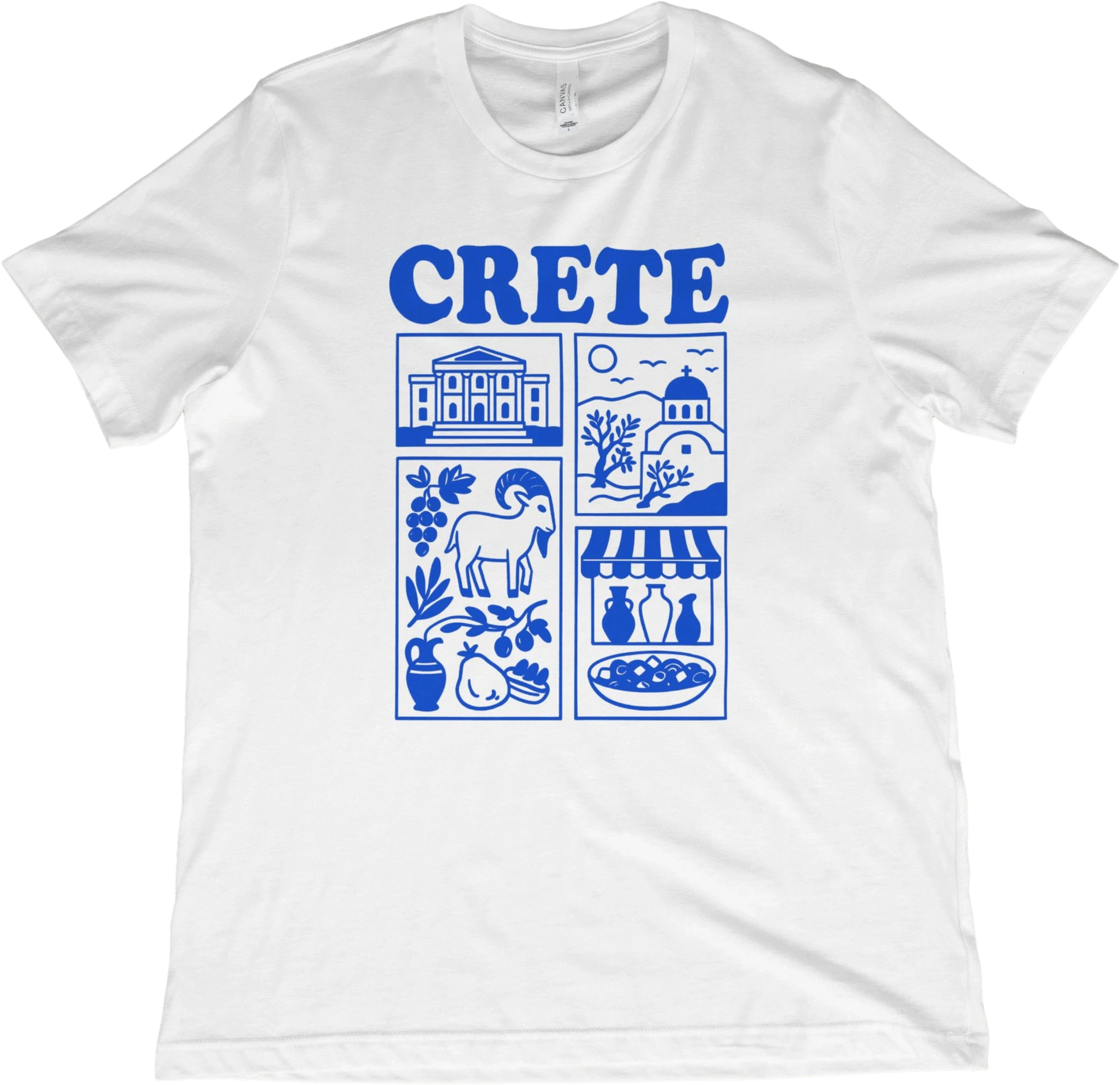 T-Shirt White / XS Crete Greece T-Shirt