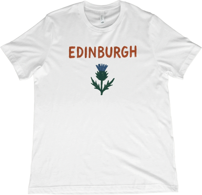 T-Shirt White / XS Edinburgh Scotland Thistle T-Shirt