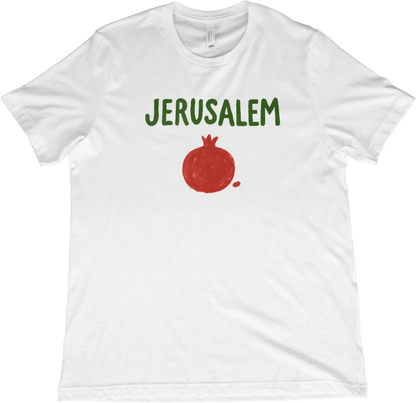 T-Shirt White / XS Jerusalem Pomegranate T-Shirt