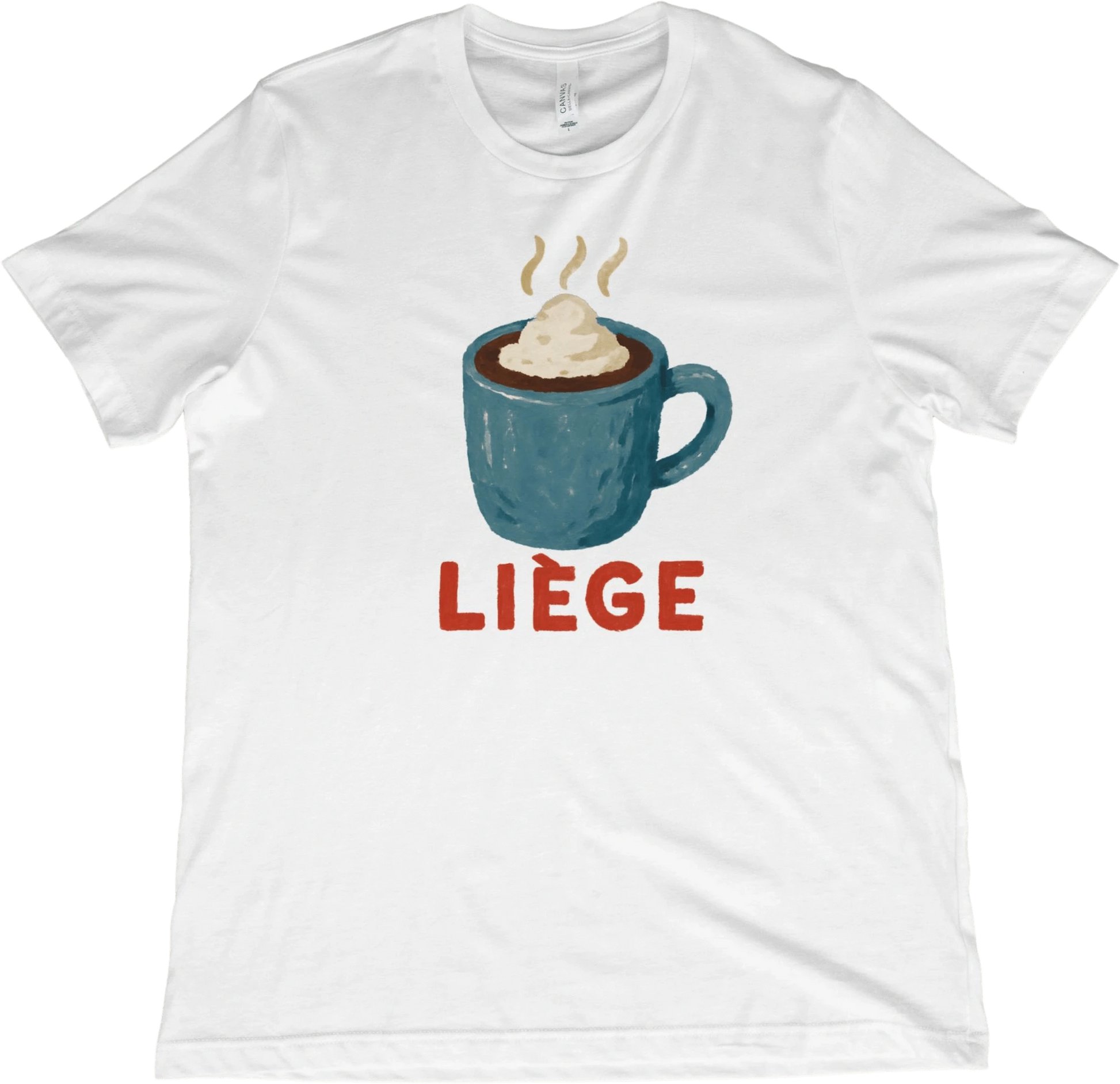 T-Shirt White / XS Liege Belgium Hot Chocolate T-Shirt