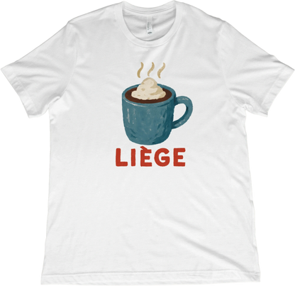 T-Shirt White / XS Liege Belgium Hot Chocolate T-Shirt