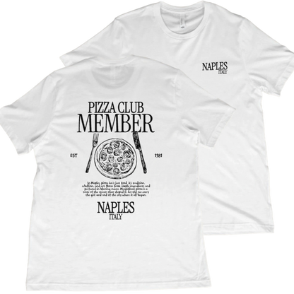 T-Shirt White / XS Naples: Pizza Club Member T-Shirt