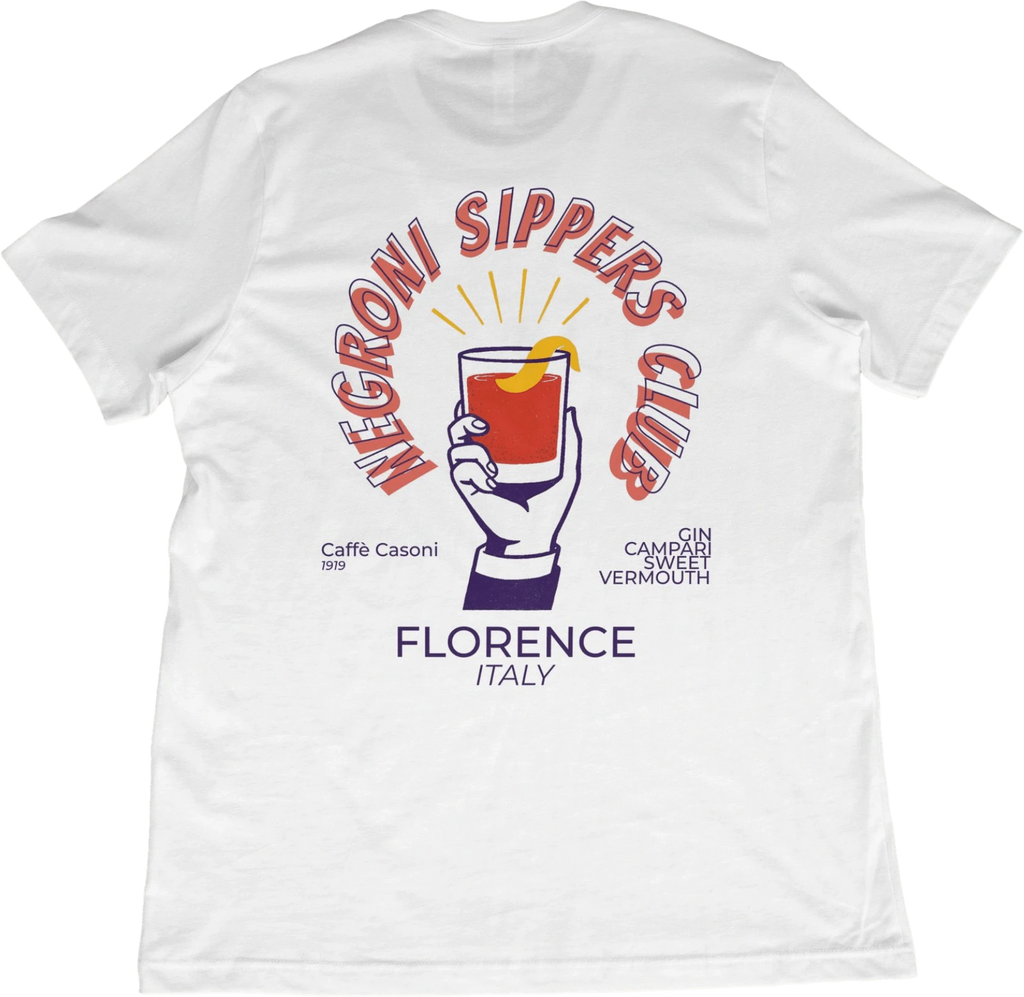 T-Shirt White / XS Negroni Florence Italy T-Shirt