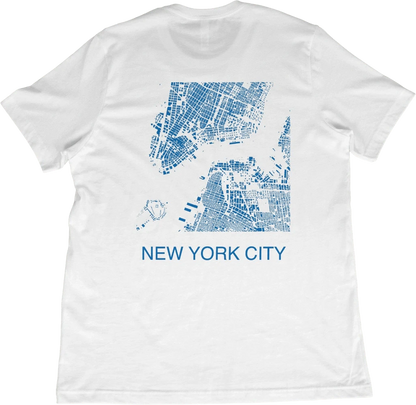 T-Shirt White / XS New York City Map T-Shirt