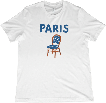 T-Shirt White / XS Parisian Cafe Chair T-Shirt