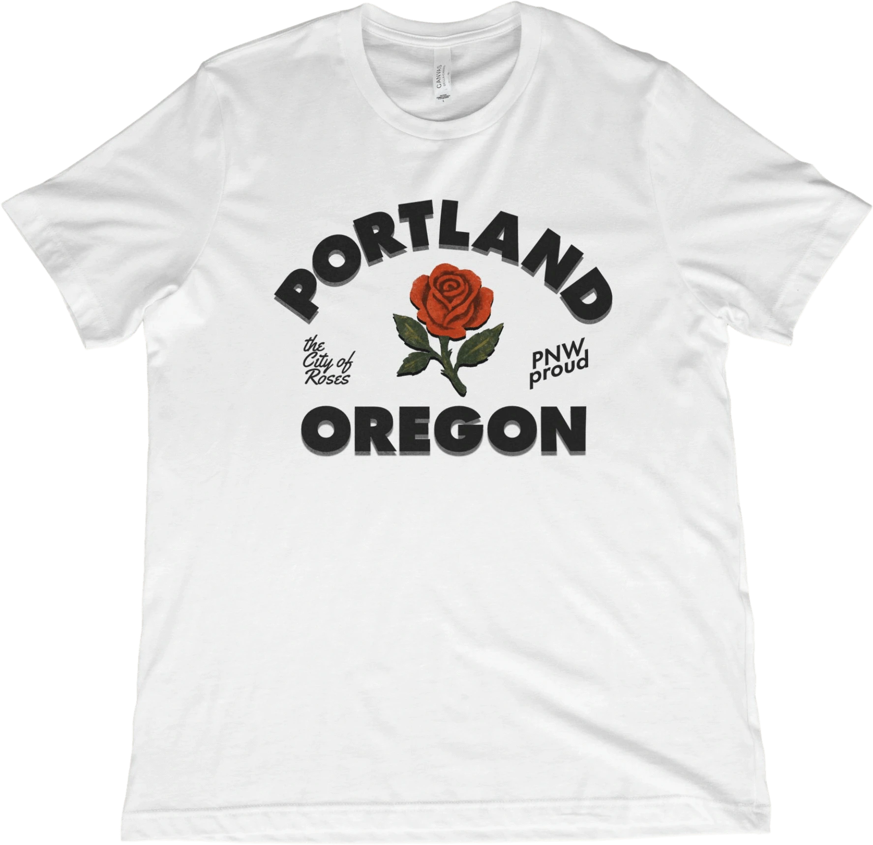 T-Shirt White / XS Portland City of Roses T-Shirt