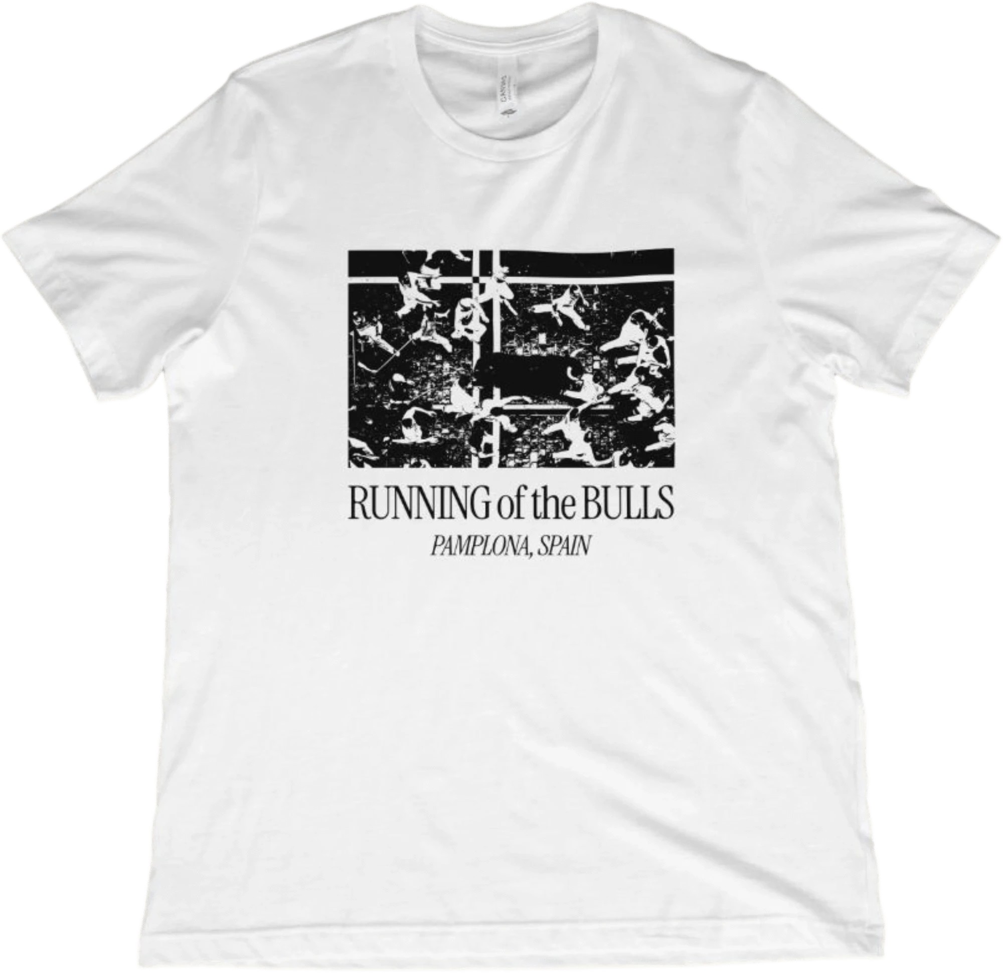 T-Shirt White / XS Running of the Bulls - Pamplona, Spain T-Shirt