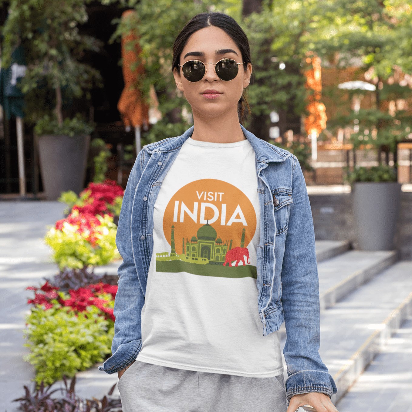 T-Shirt White / XS Visit India T-Shirt